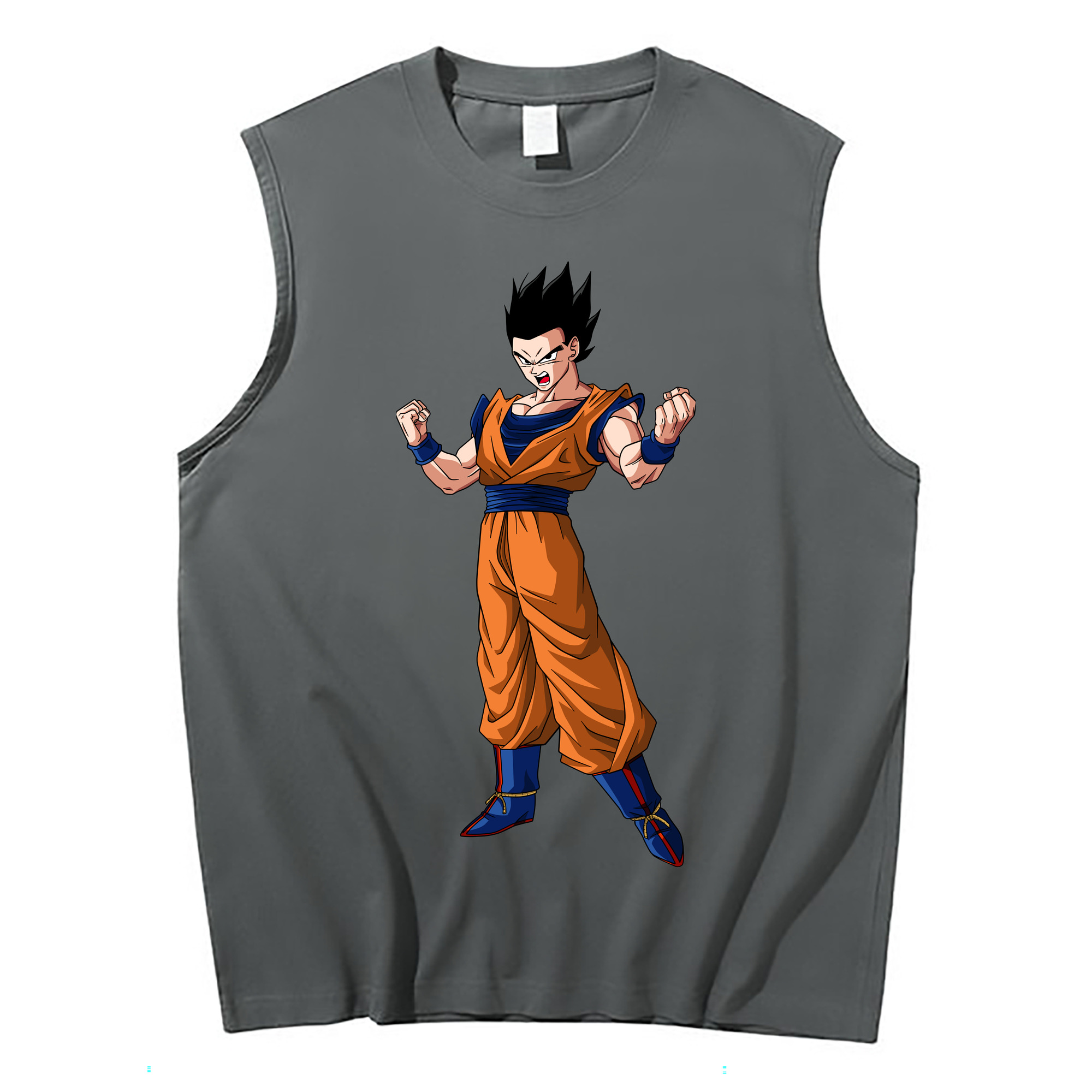 （画像用） ドラゴンボール 孫 悟飯（そんごはん）DRAGON BALL Son Gohan コットン100％タンクトップ（フロントプリント）
